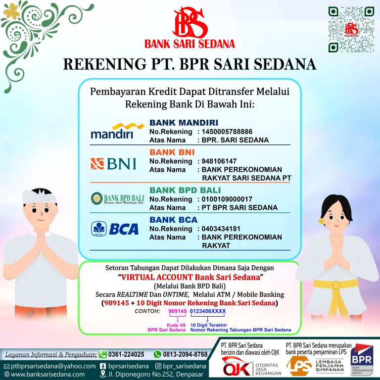 Nomor Rekening – Bank Sari Sedana