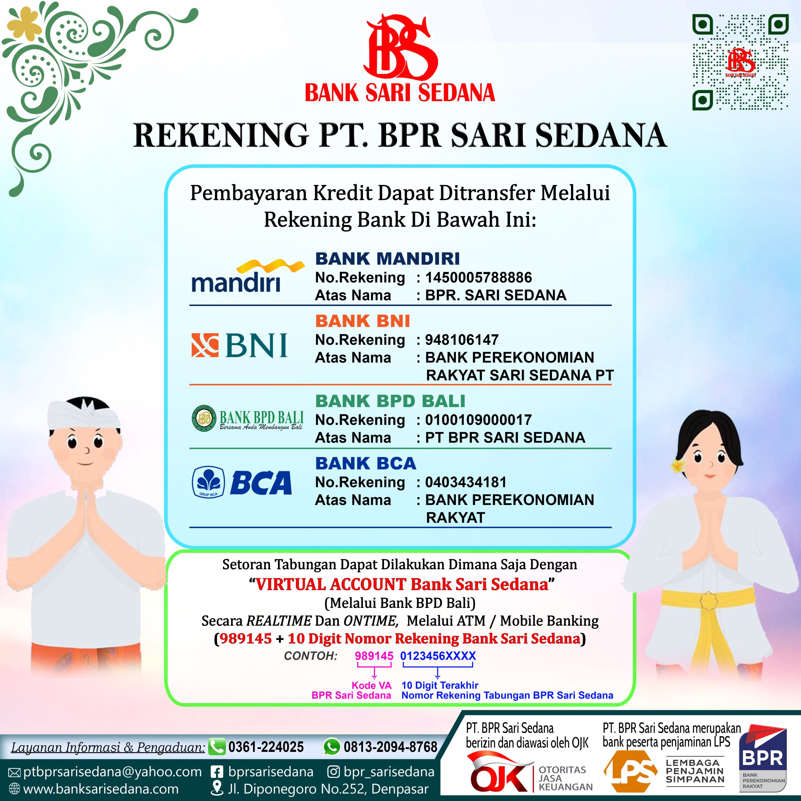 Nomor Rekening – Bank Sari Sedana